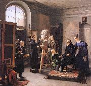 Carl Christian Vogel von Vogelstein, Ludwig Tieck sitting to the Portrait Sculptor David dAngers